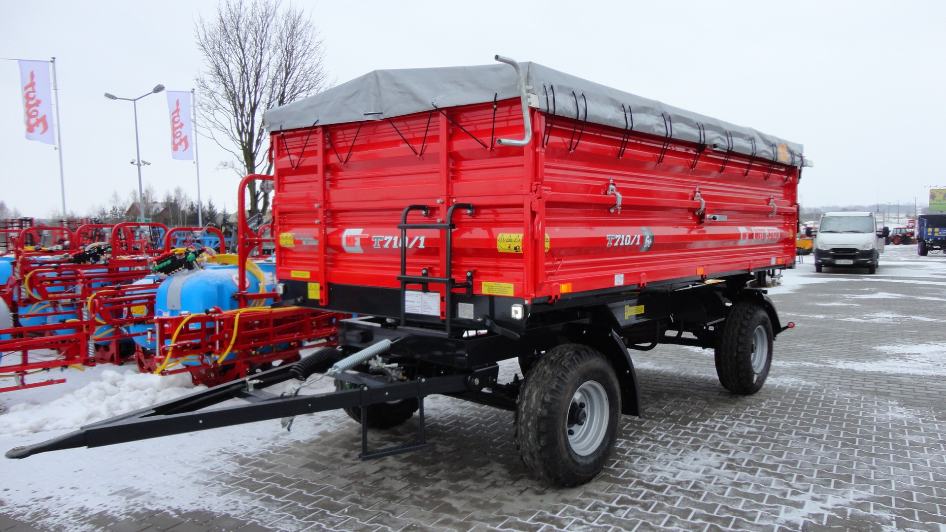 Przyczepa dwuosiowa T710/1 o ładowności 6T Metal-Fach — zdjęcie 7