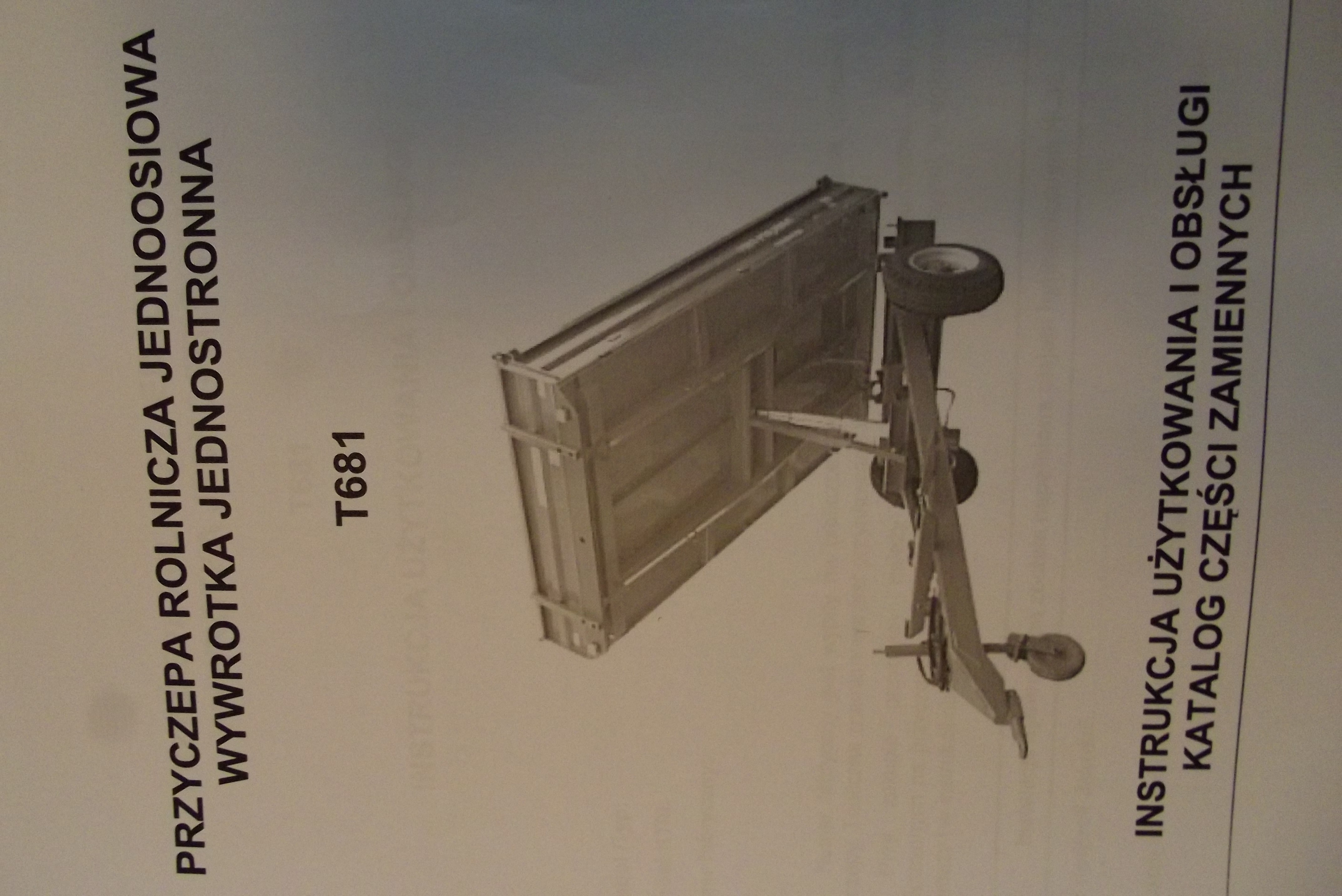 Katalog PRONAR Część Zamiennych, Instrukcje Obsługi - Przyczepy — zdjęcie 2