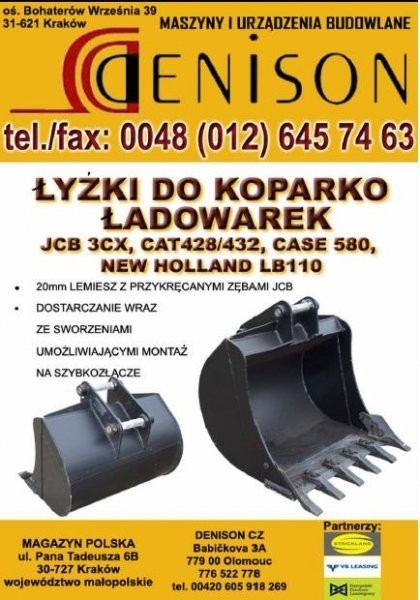 Szufle, łyżki koparkowe- JCB, CAT — zdjęcie 1