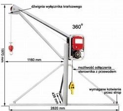 0701550 Wciągarka PLUMA (do 500kg)