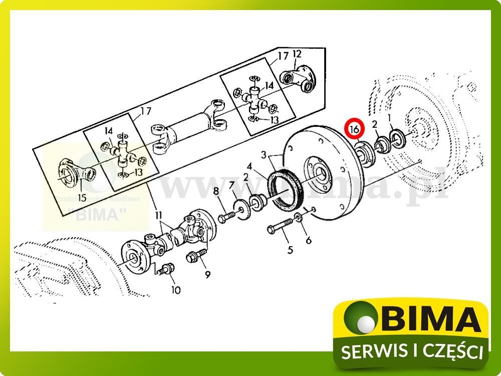 Obudowa łożyska John Deere 6810,6910,6405,6605,6205 — zdjęcie 4