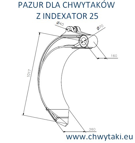 Pazury do chwytaka do złomu 600 litrów — zdjęcie 2