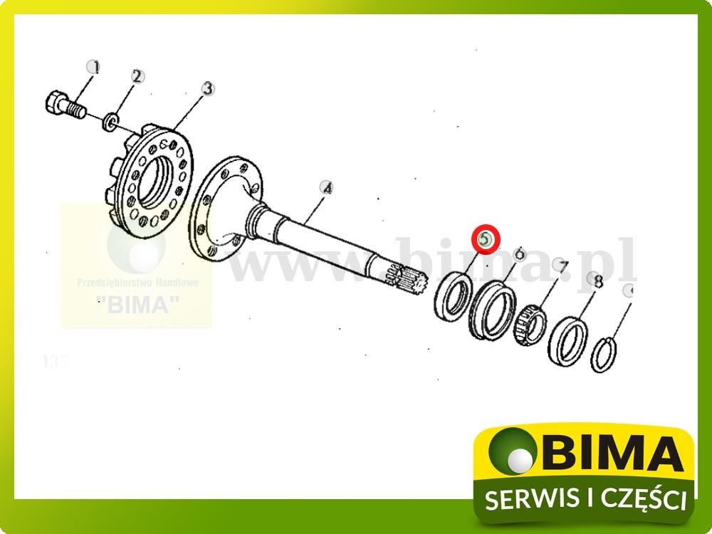 Uszczelniacz John Deere 2040S,2140,5076E,5076EF,5076EL — zdjęcie 2