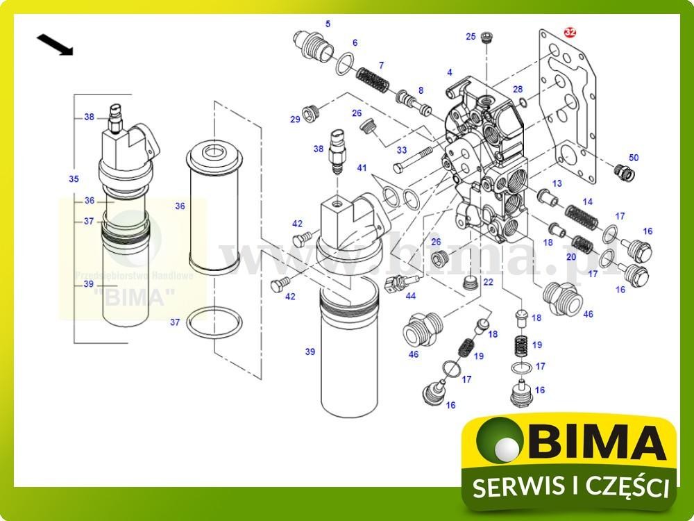Uszczelka bloku zaworów Fendt FARMER 308,309,409,409 — zdjęcie 2