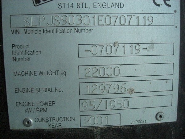 koparka gąsienicowa JCB JS 220 z 2001 roku — zdjęcie 5