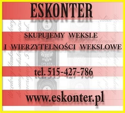 Kupię weksle i wierzytelności wekslowe