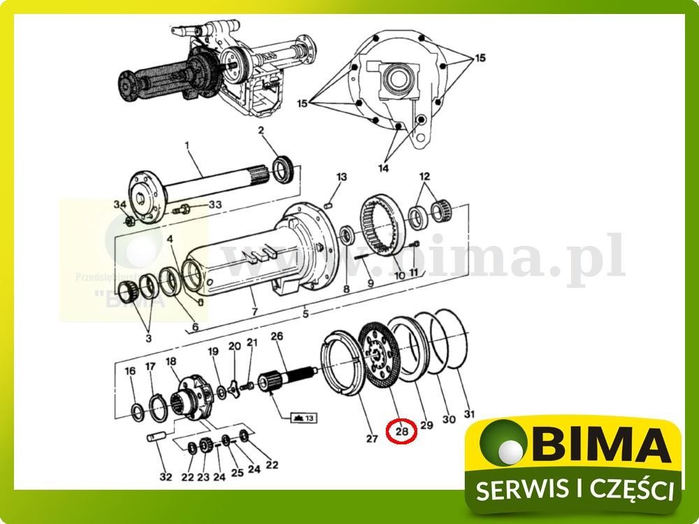 Tarcza hamulcowa 343mm Massey Ferguson 6455,6460,6470 — zdjęcie 2