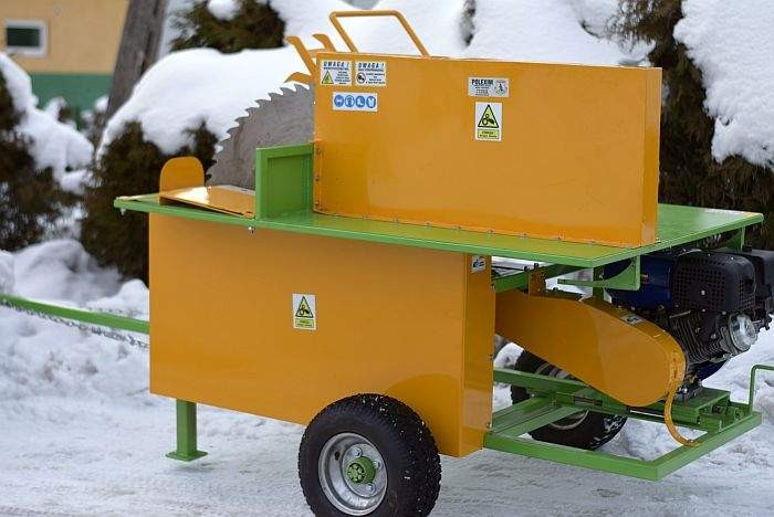 PIŁA stołowa poprzeczna spalinowa do drewna opałowego: silnik 15KM — zdjęcie 1