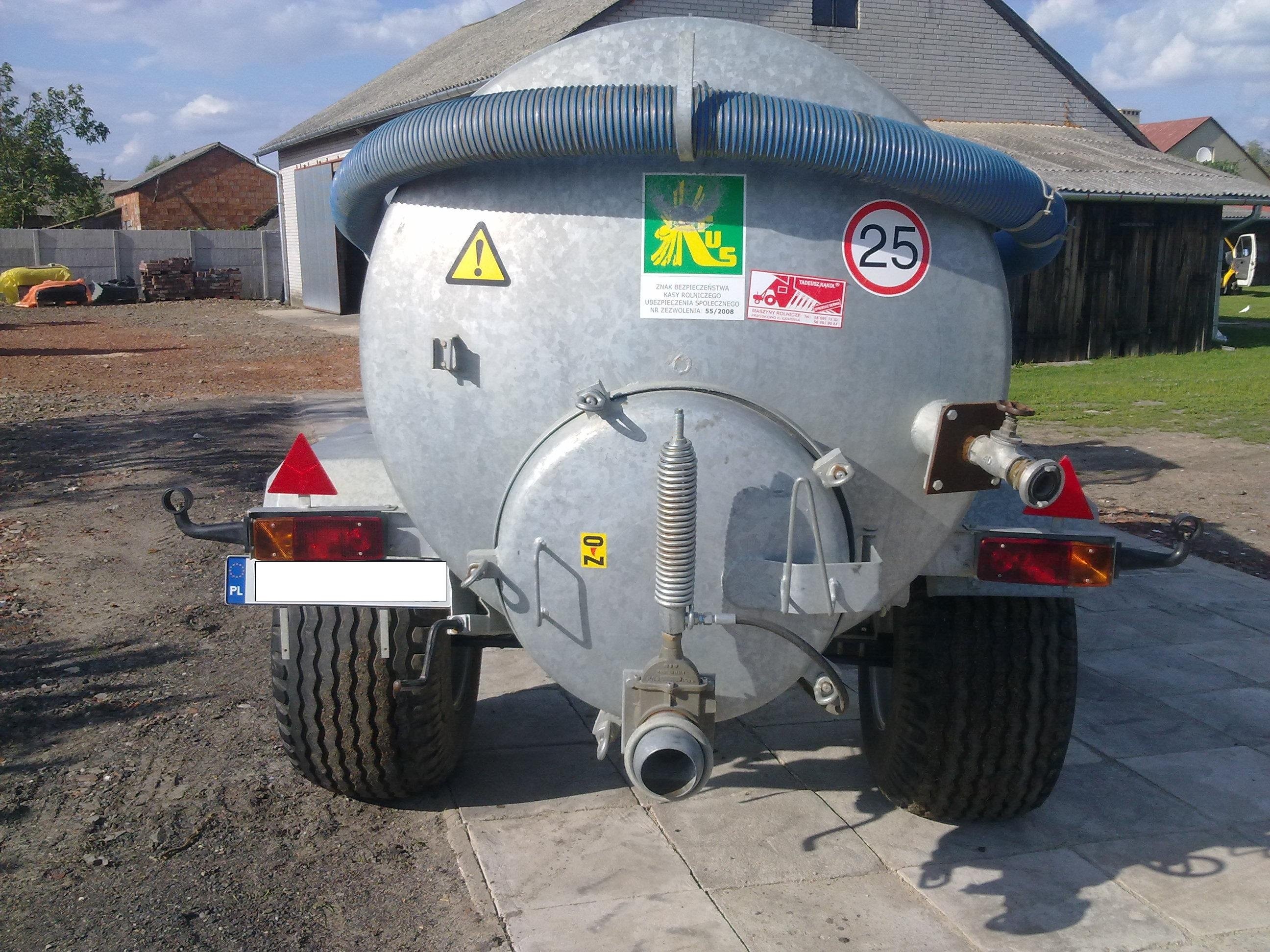 Beczkowóz Pomot Chojna  5000 L,2010 rok,VAT — zdjęcie 3