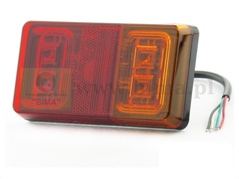 Lampa tylna przyczepy z kierunkowskazem zespolona led dio — zdjęcie 1
