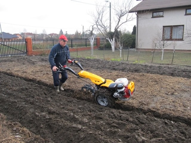 Pasquali Ciagnik traktor miniciagnik jednoosiowy z pługiem do orki XB4 — zdjęcie 3