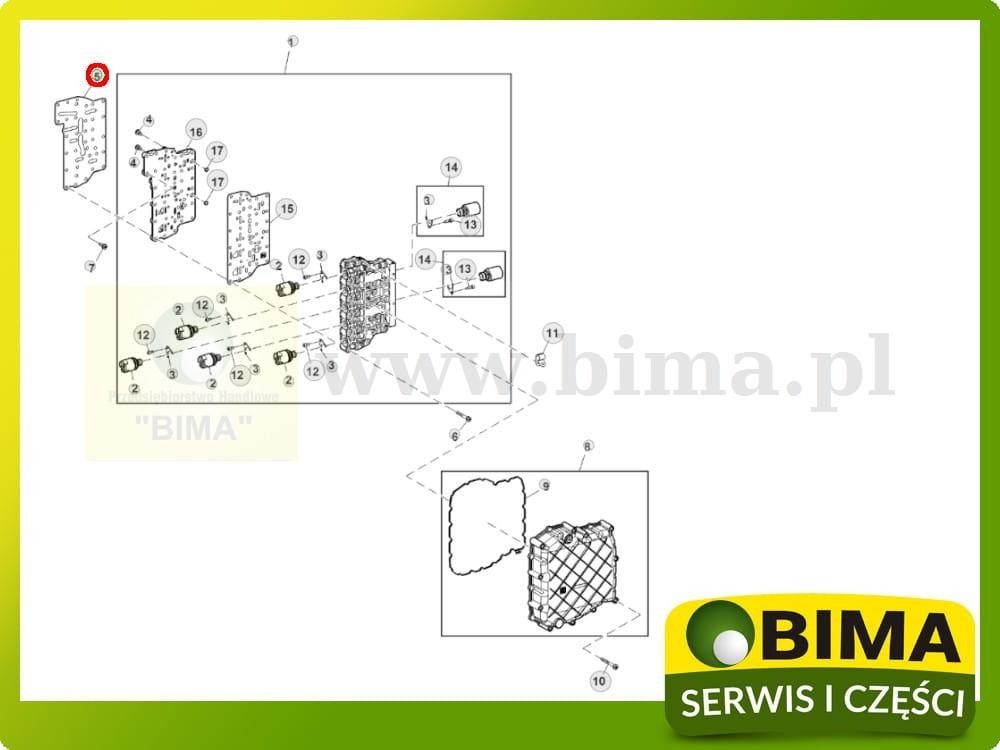 Uszczelka bloku elektrozaworów John Deere 7430E,7530 — zdjęcie 2