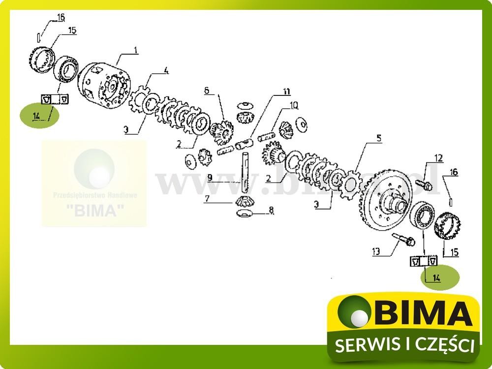 Łożysko skrzyni biegów części Renault CLAAS 103-52 — zdjęcie 3