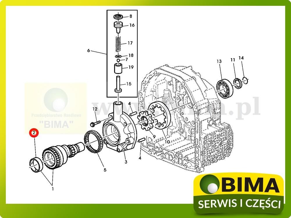 Tuleja skrzyni John Deere 7200,7400,7210,7410,7510,7610 — zdjęcie 2