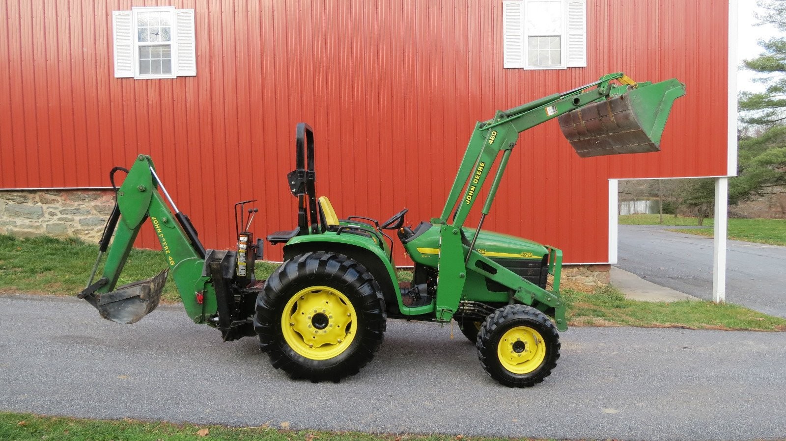 John Deere 460 + ładowaczem - 2005 — zdjęcie 1