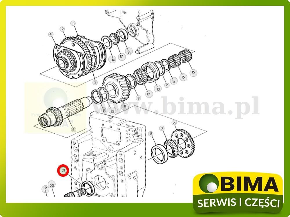 Uszczelniacz wom John Deere 6600,6100,6100D,6110D,6115D — zdjęcie 2