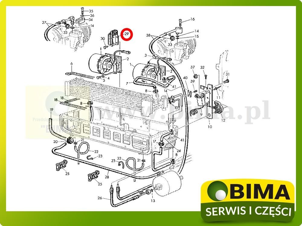 Rezystor klimatyzacji John Deere 6830,6900,6910,6910S — zdjęcie 2