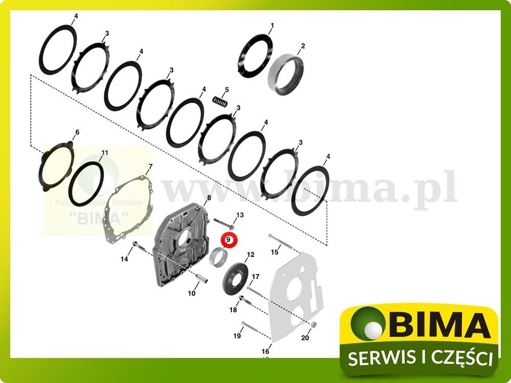 Tuleja skrzyni biegów John Deere 6300,6400,6506,6600