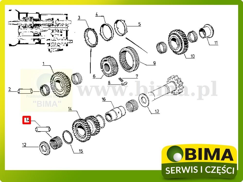 Łożysko igiełkowe skrzyni biegów Renault CLAAS 133-14 — zdjęcie 2