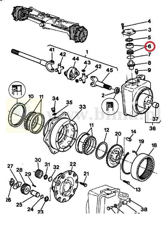 Łożysko zwrotnicy BIMA5306 MF Massey Ferguson 2645,2680 — zdjęcie 3