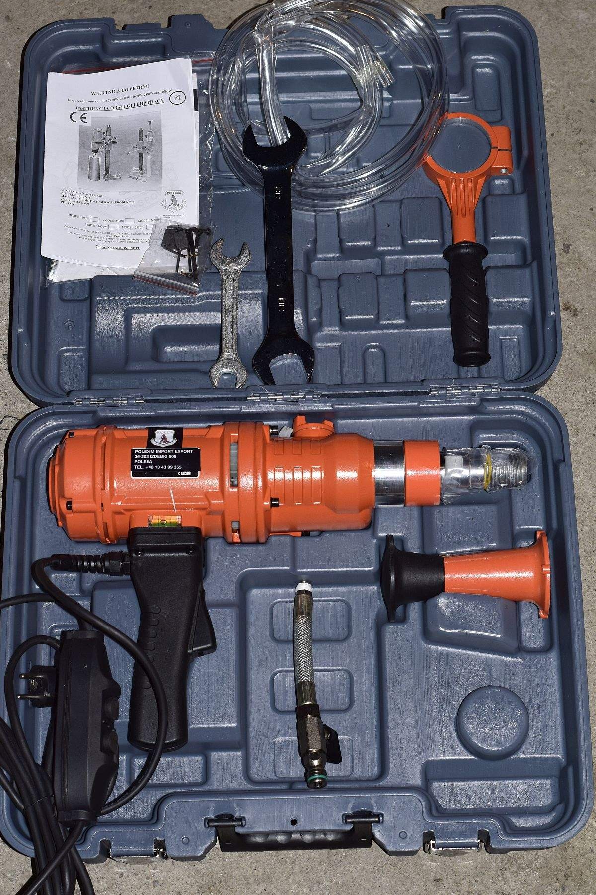 WIERTNICA do betonu 3-biegowa (otwornica) moc silnika 2100W max 200mm — zdjęcie 5