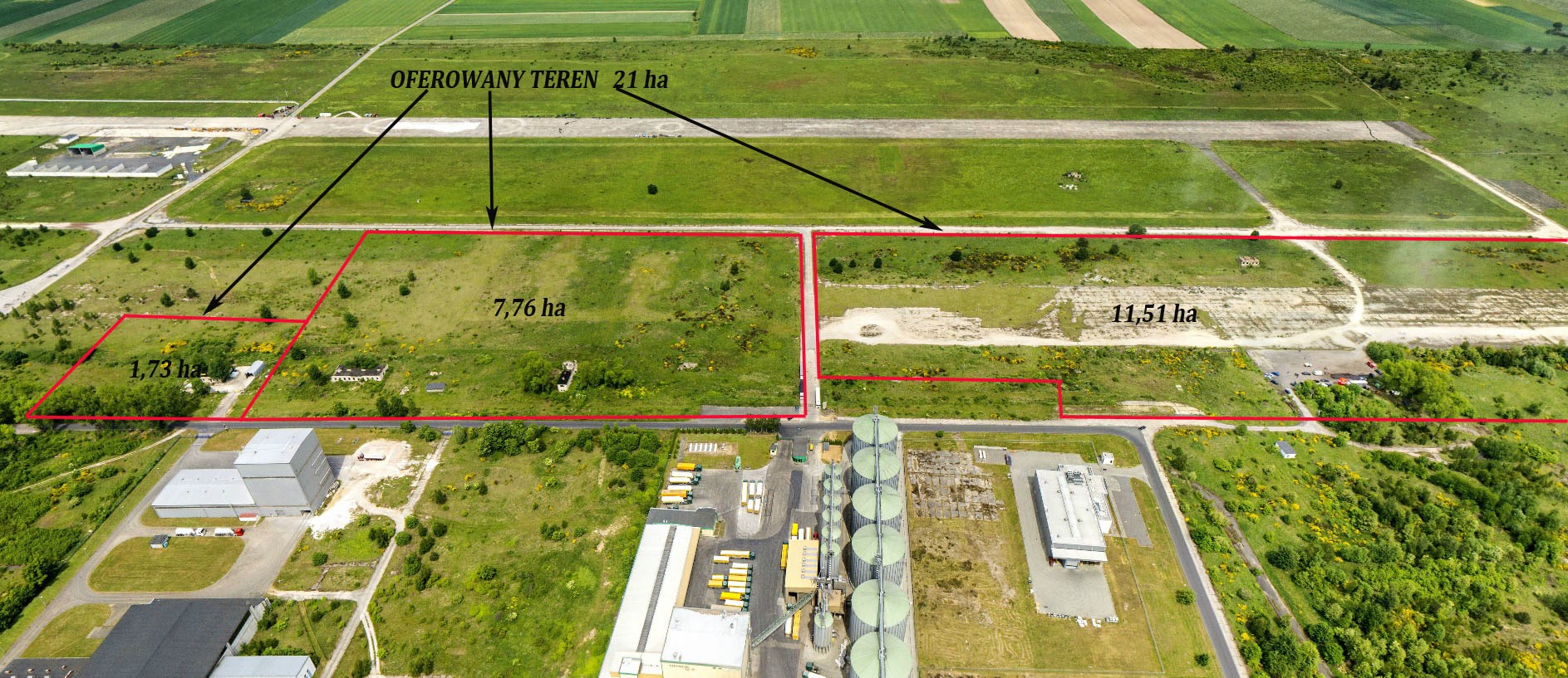 21 ha teren inwestycyjny przy A4, A18 MPZP, media, idealny dojazd   — zdjęcie 5