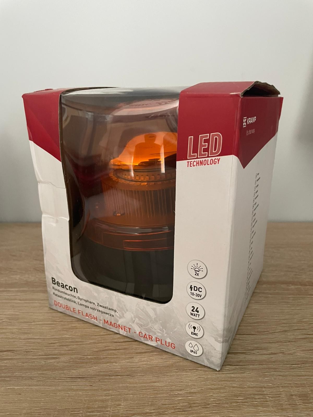 Lampa błyskowa LED 24W 12/24V Kramp LA20022 — zdjęcie 2