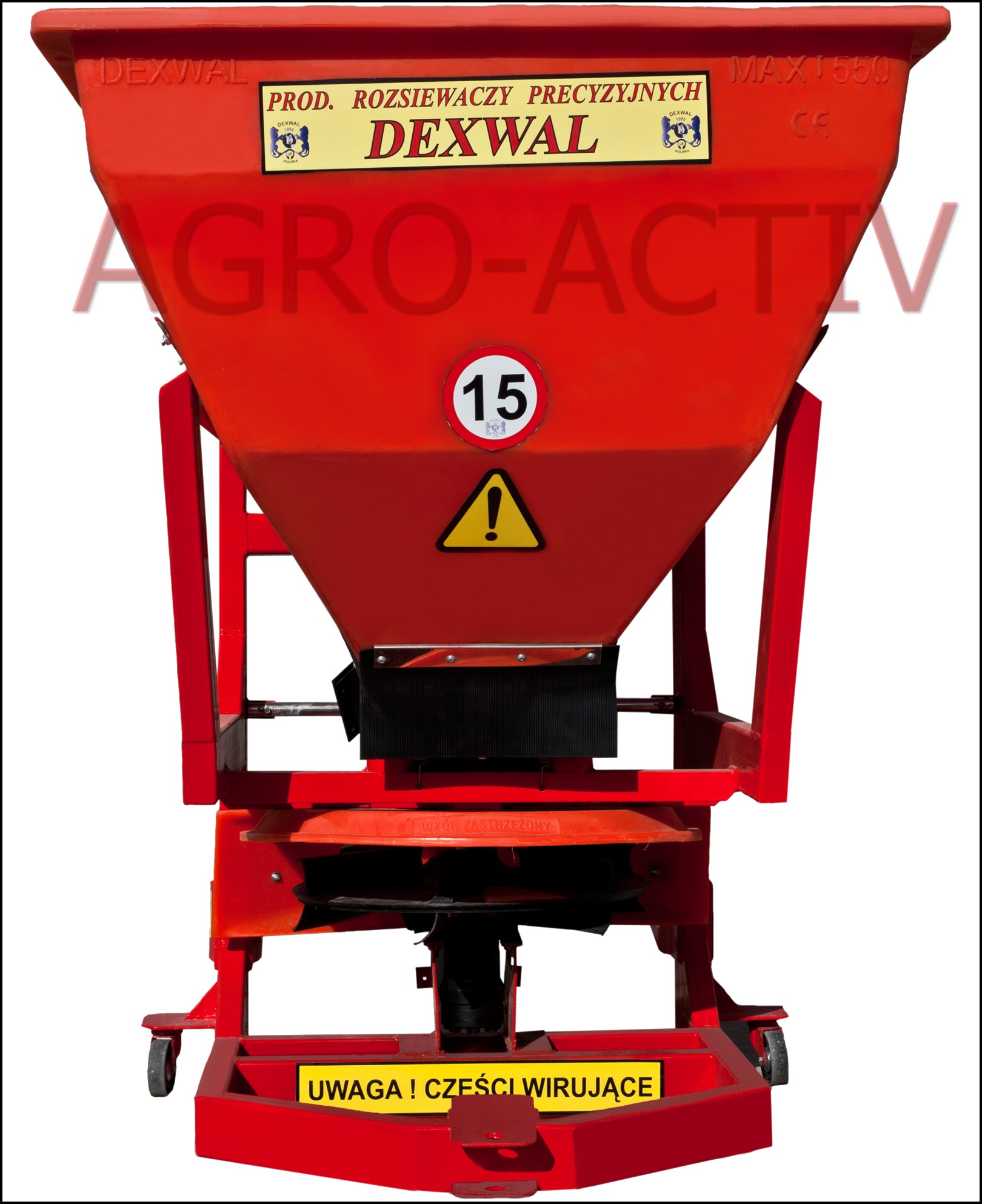 Rozsiewacz Nawozów TAJFUN 380l/600kg wibro TRANSPORT — zdjęcie 1