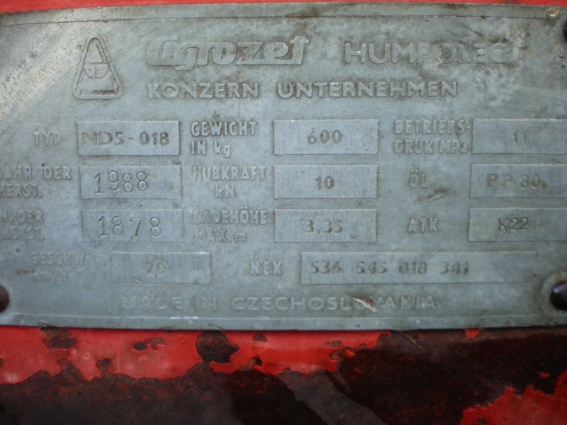 Ładowacz czołowy tur zetor nd5 1989r do 7211 7245 — zdjęcie 2