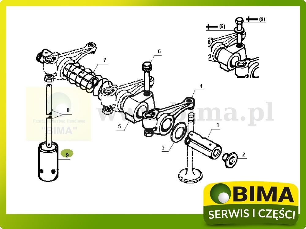 Popychacz zaworowy John Deere 2040S,2120,2130,2140,2250 — zdjęcie 2