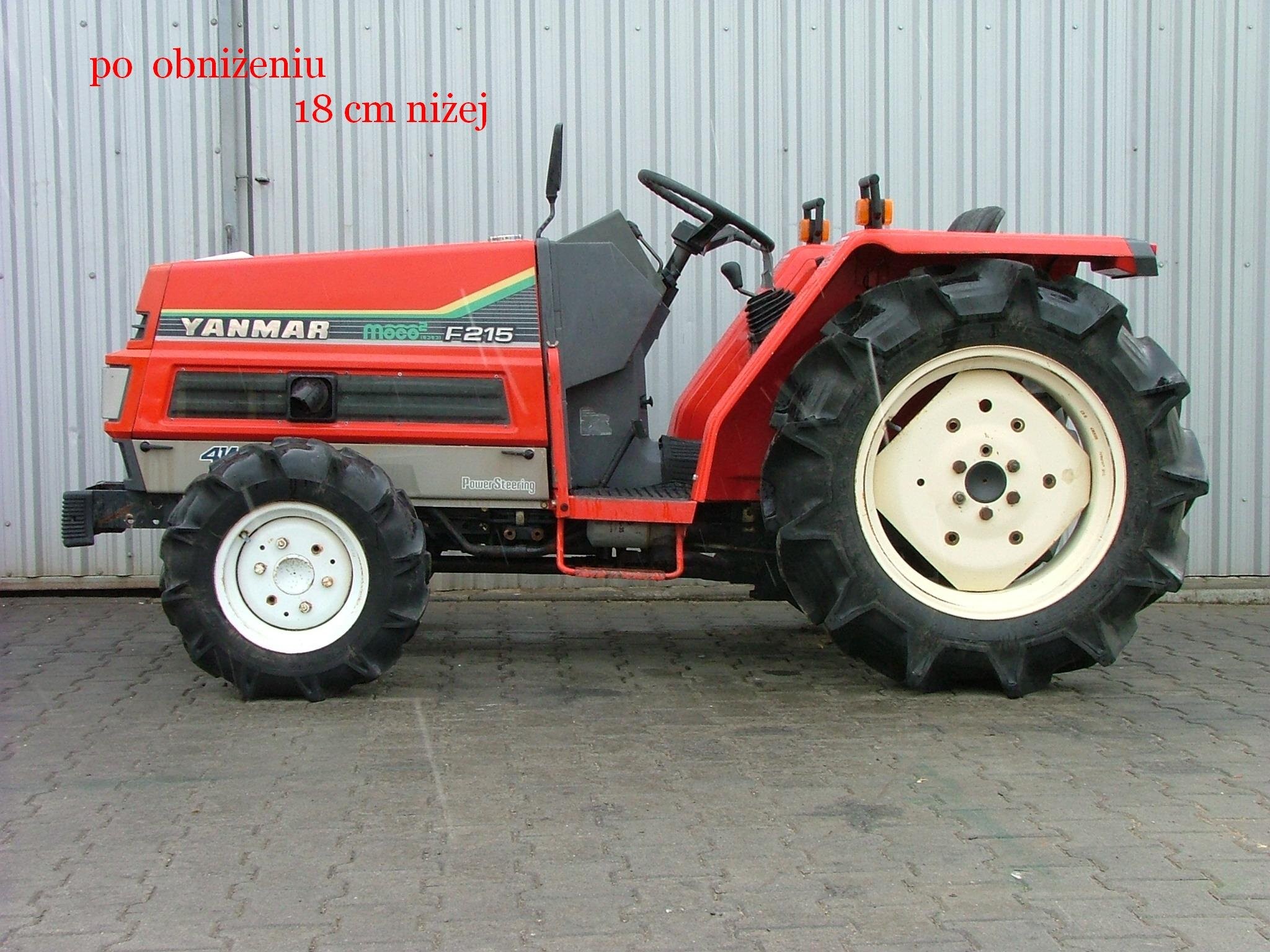 Mini traktorek Yanmar F215 obniżany, 21KM, 4x4 — zdjęcie 5