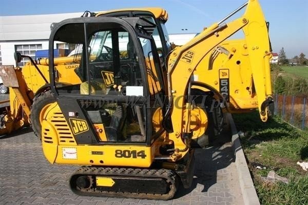 Mini koparka -JCB 8014 OSZKLONA KABINA. Stan super — zdjęcie 3