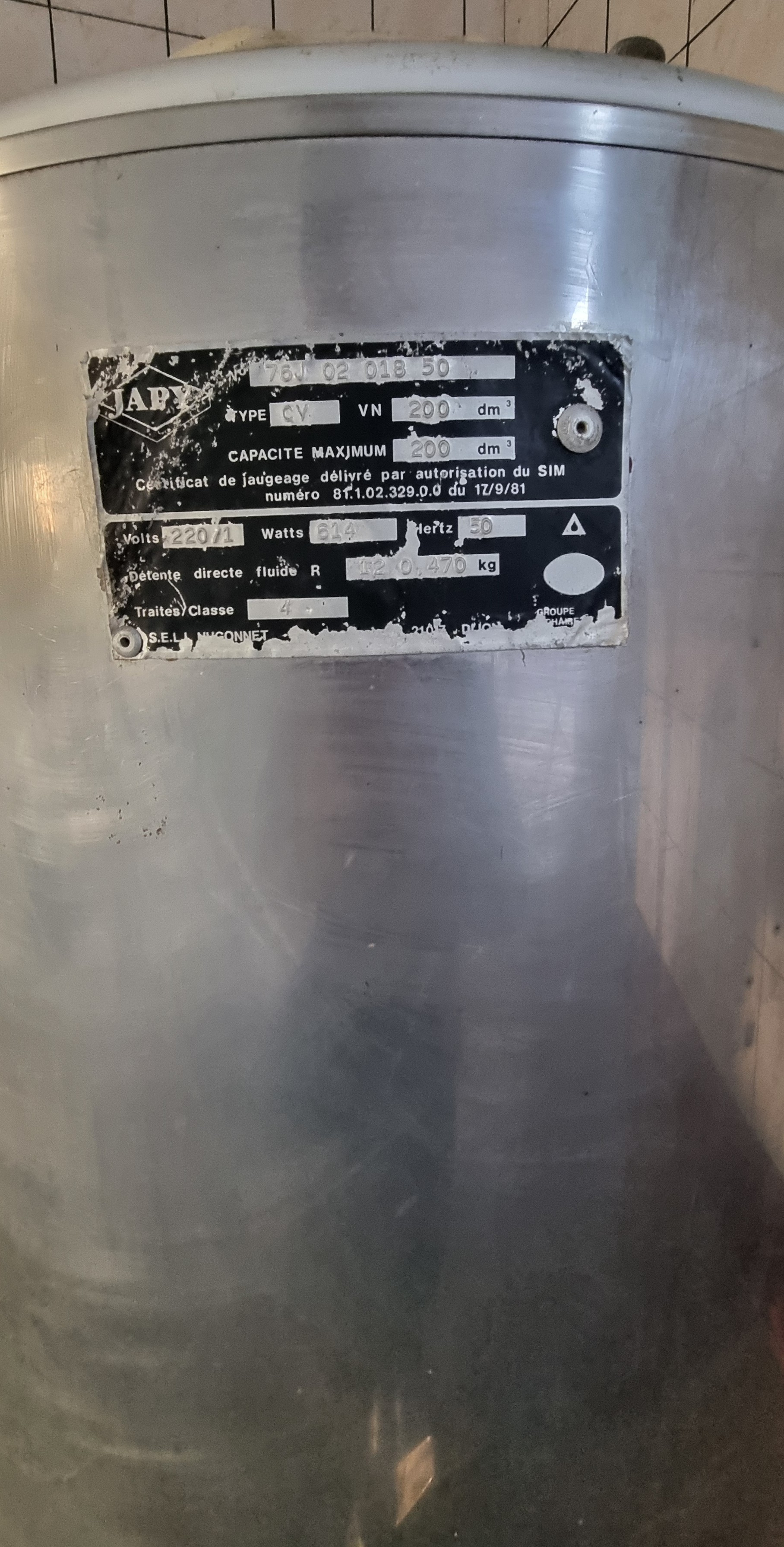 Schładzalnik do mleka Japy CV 200 – sprawny, gotowy do pracy! — zdjęcie 3