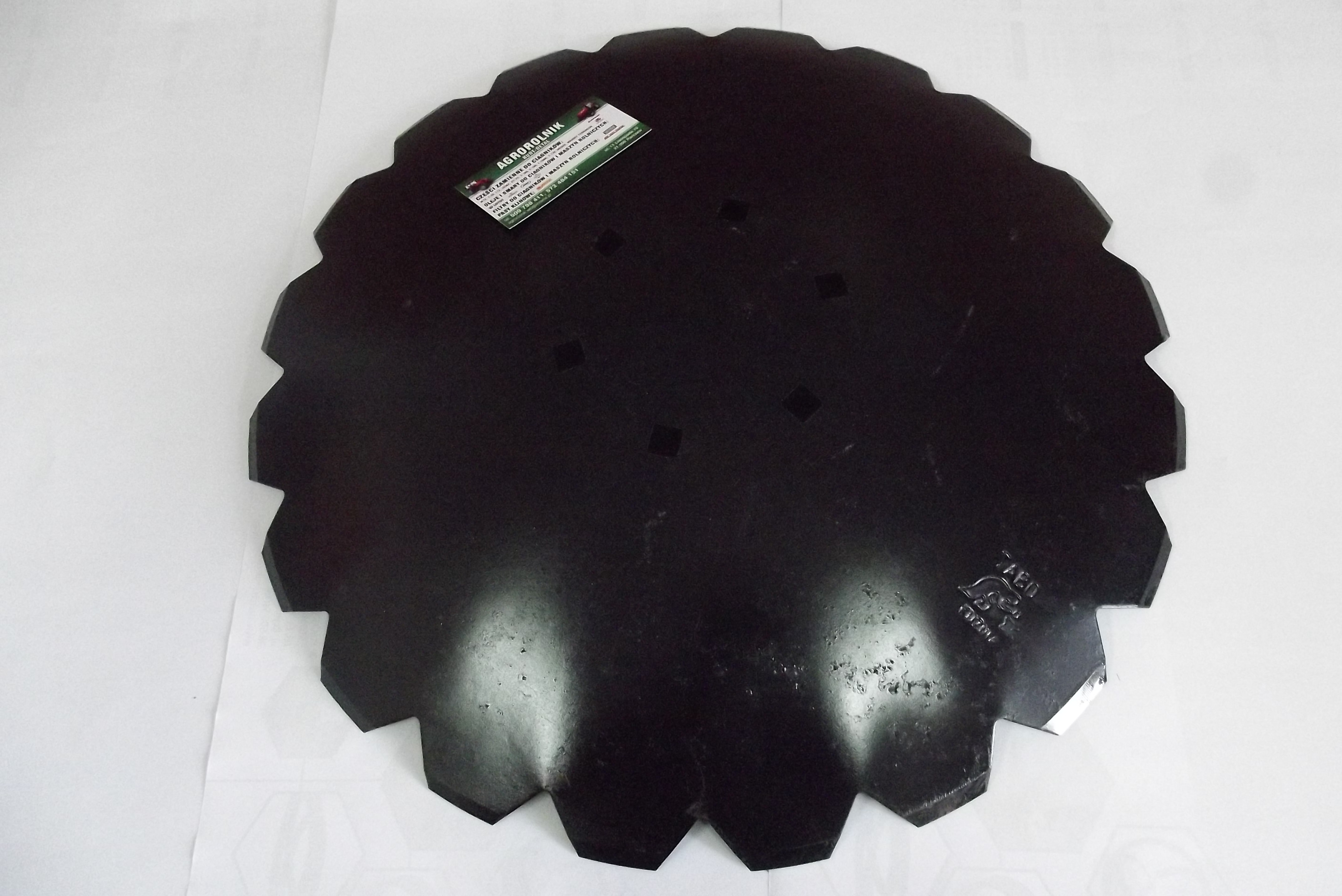 Talerz zębaty Z-20, fi-460mm 6-otworowy, stal borowa Agregat — zdjęcie 4