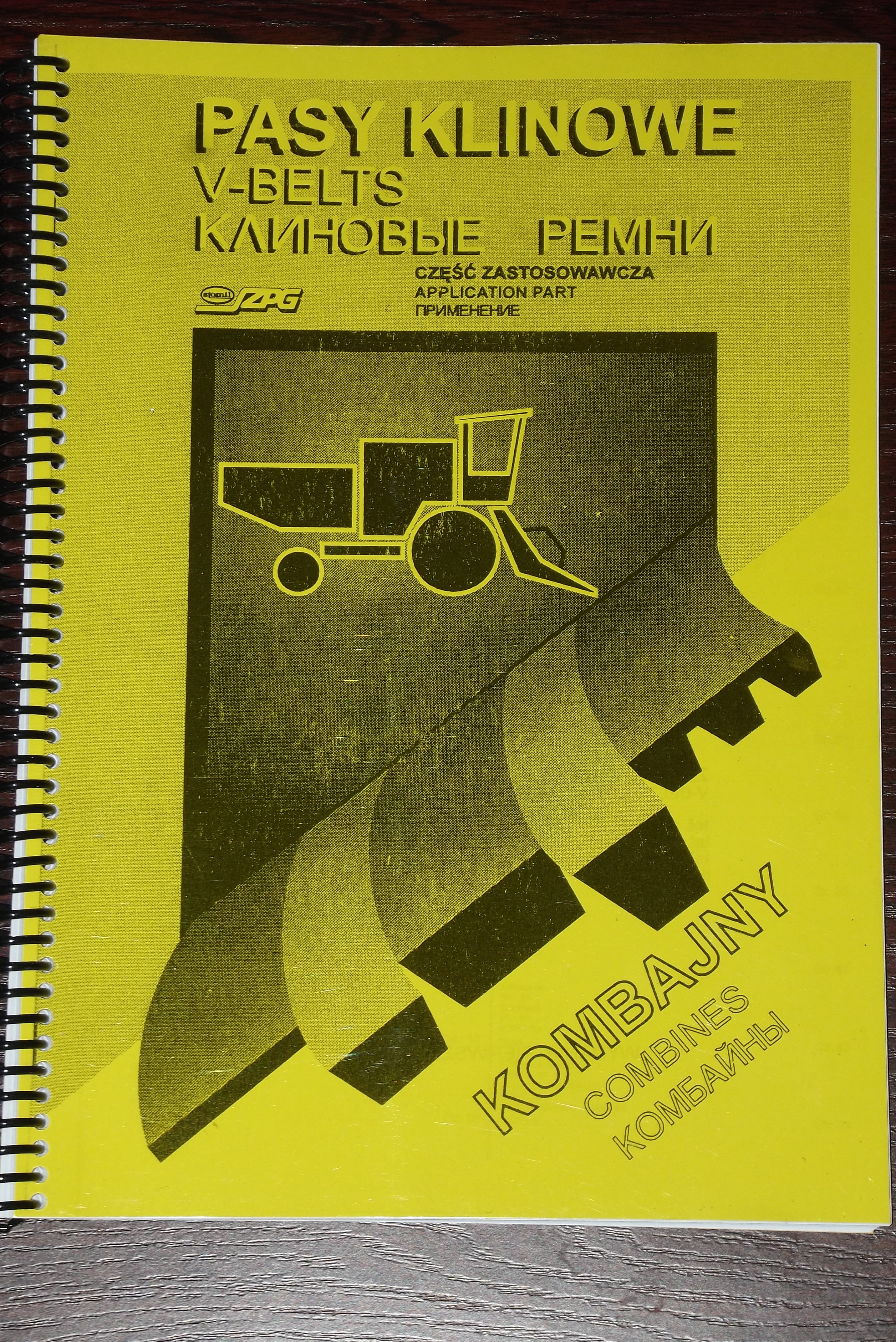 Pasy klinowe do kombajnów - KATALOG — zdjęcie 1