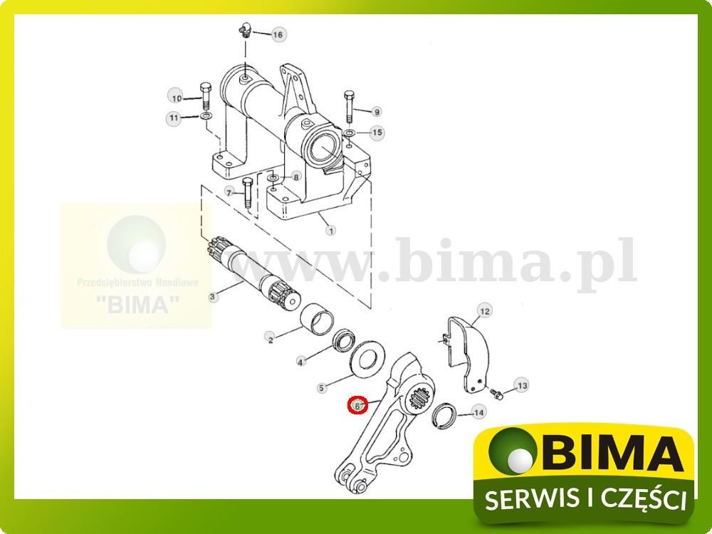Ramię podnośnika prawe John Deere 7600,7700,7800,7710