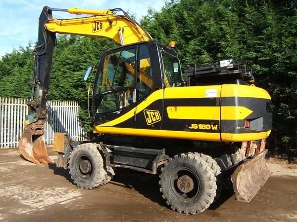 OKAZJA. KOPARKA KOŁOWA JCB JS 160. NOWE OPONY — zdjęcie 1