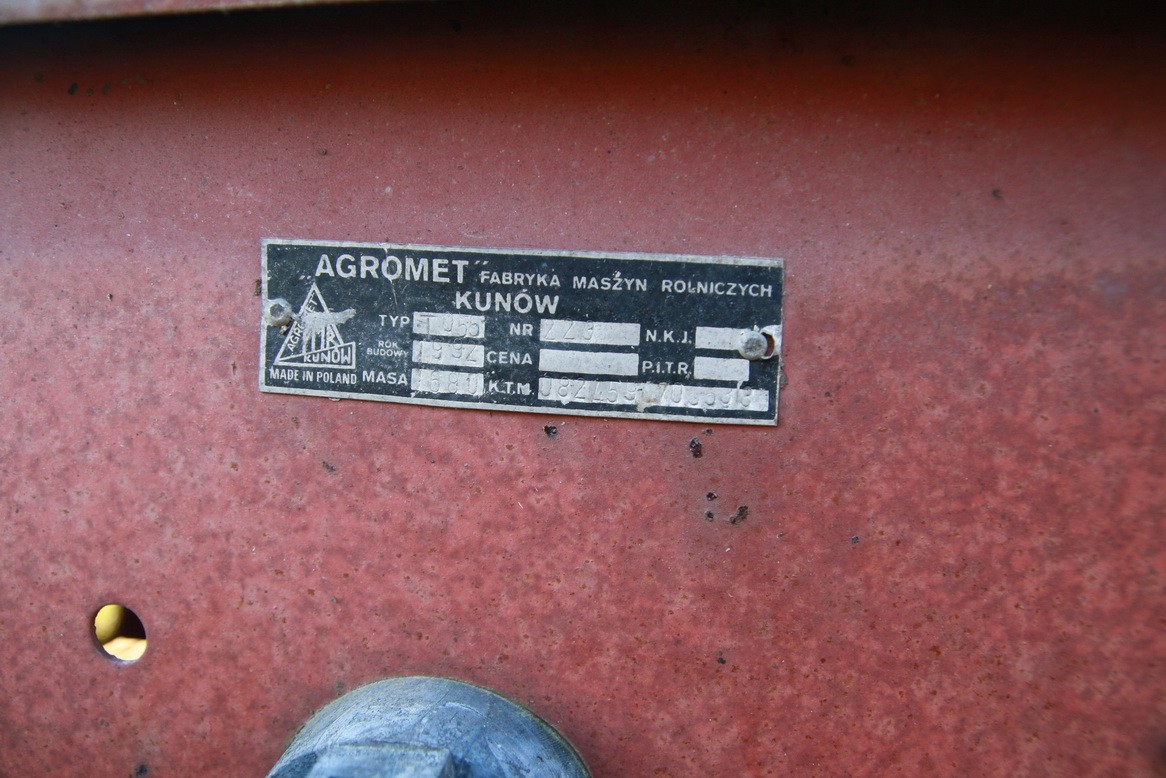 Przyczepa samozbierająca TO55 - Agromet Kunów — zdjęcie 7