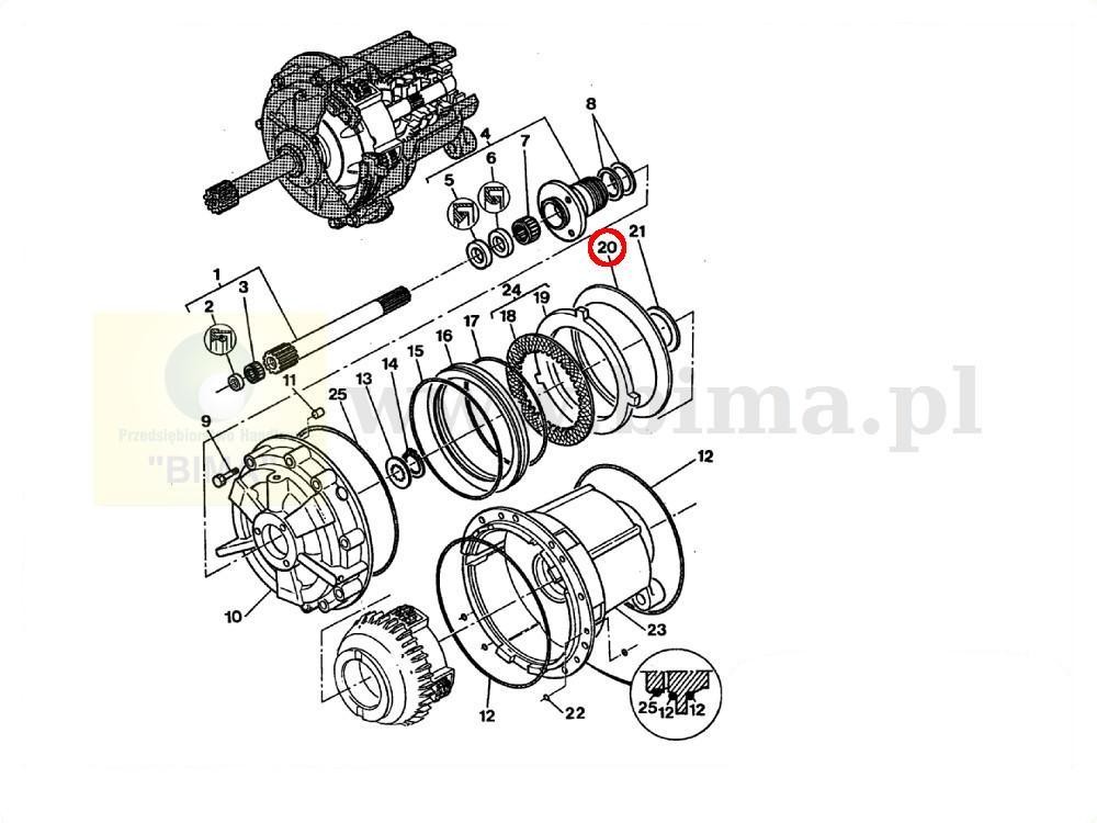 Sprężyna talerzowa BIMA5326 MF Massey Ferguson 3050,3060 — zdjęcie 2