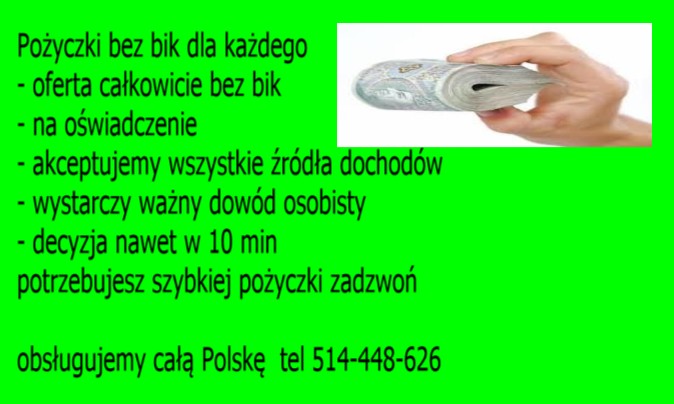 Pozabankowe dla Rolników bez baz bik,big,krd