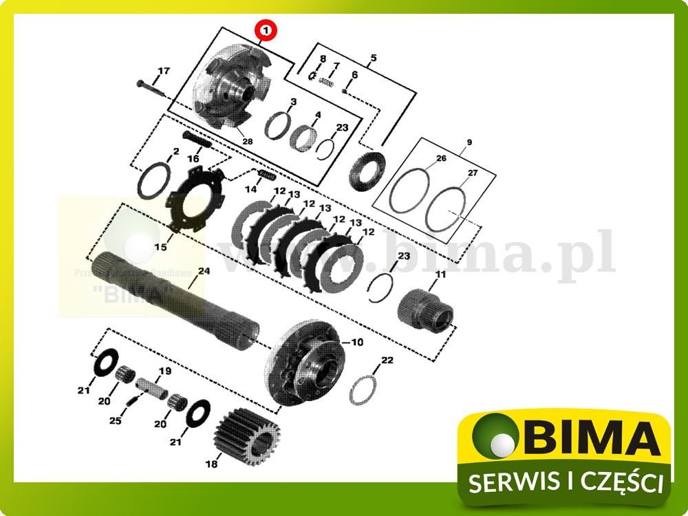 Piasta sprzęgła John Deere 6320,6420,7220,7320,ohn 7200