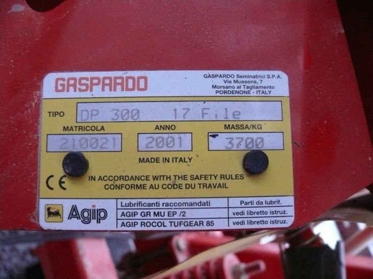 Siewnik GASPARDO DP 300 2001r. — zdjęcie 3