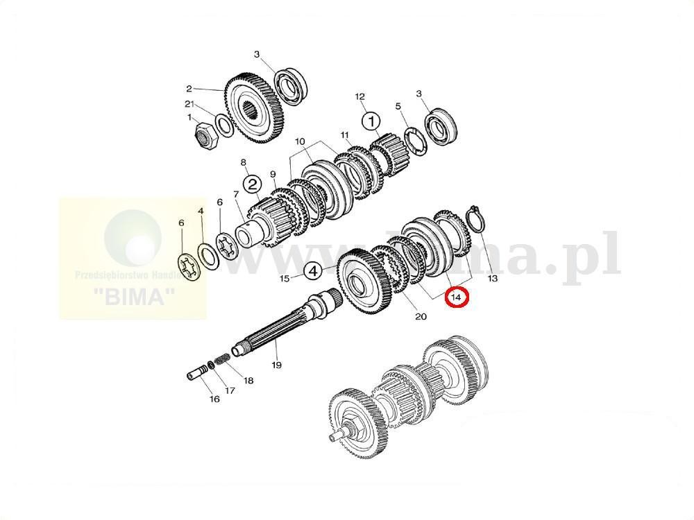 Synchronizator 3-4 bieg MF Massey Ferguson 3090,3095 — zdjęcie 5