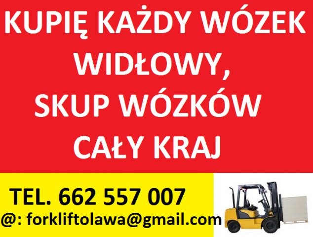 KUPIĘ WÓZEK WIDŁOWY, SKUP WÓZKÓW WIDŁOWYCH