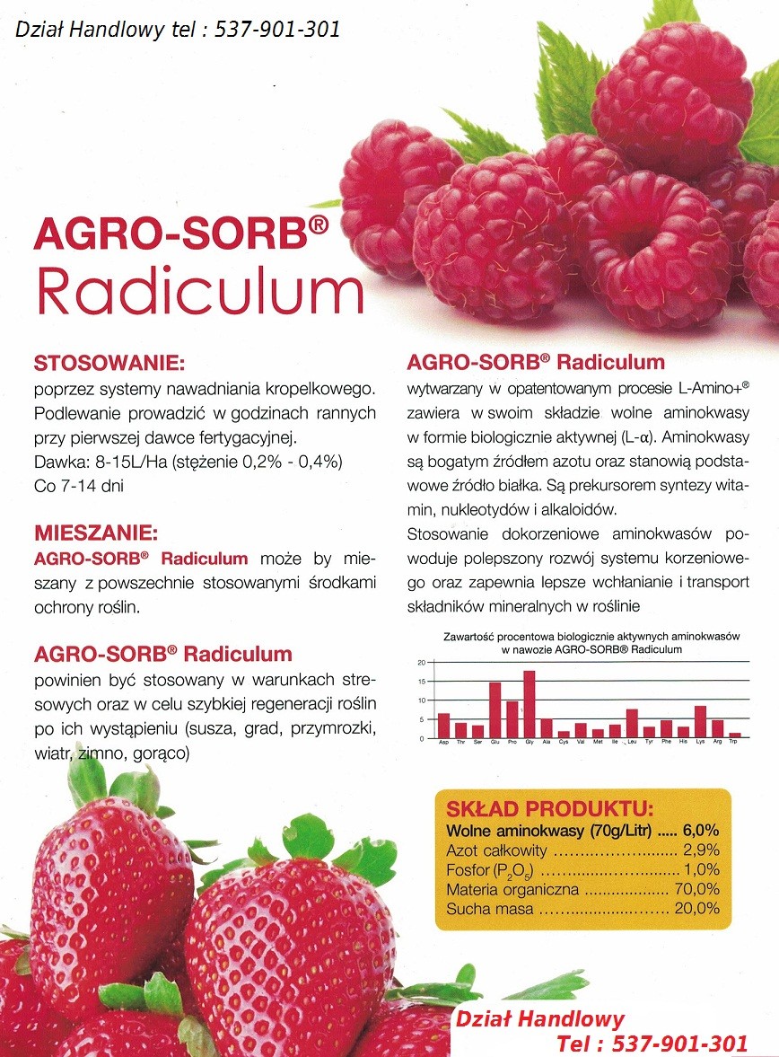 Polski Aminokwasy, Biostymulator Agro-Sorb  RADICULUM 5L — zdjęcie 5