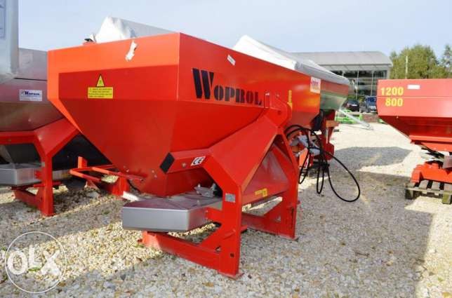 Rozsiewacz nawozów 2-tarczowy Woprol 1000 kg Malowany  — zdjęcie 3