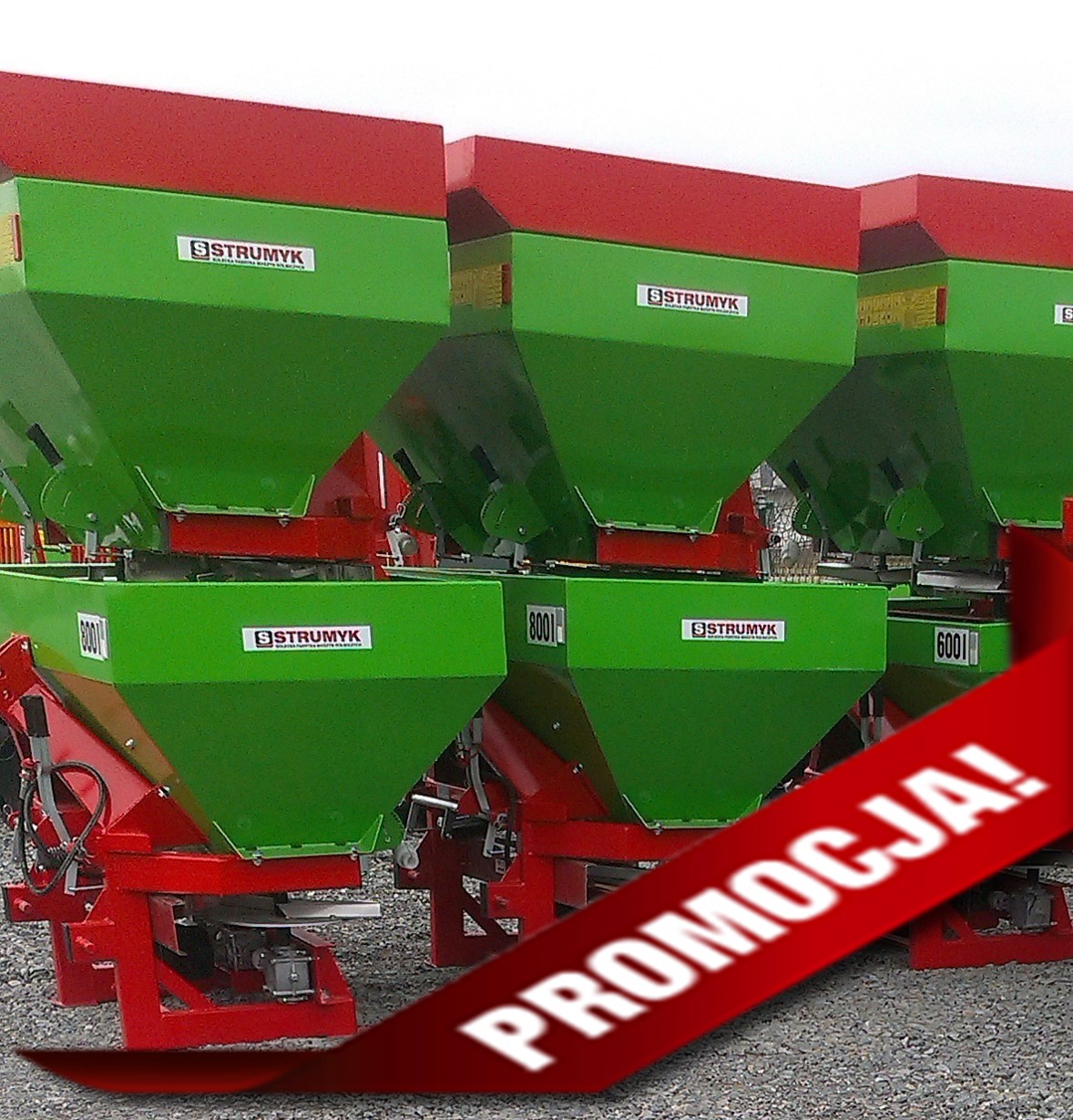 Rozsiewacz dwutarczowy STRUMYK rozsiewacze Transport — zdjęcie 1