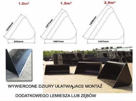 Łyżki , szufle do maszyn budowlanych JCB — zdjęcie 2