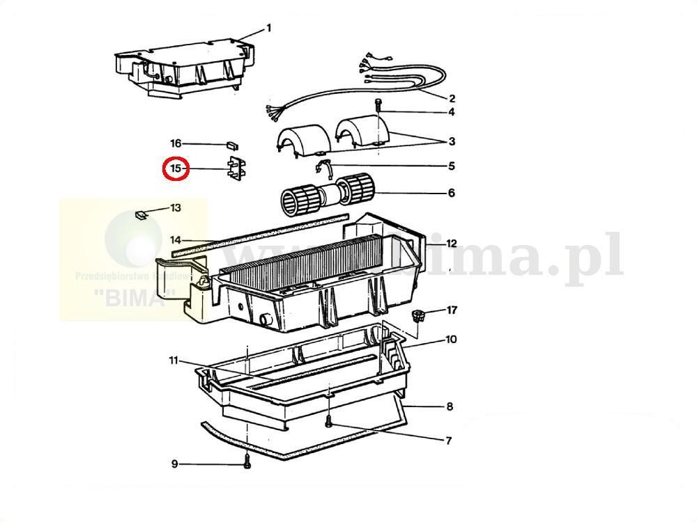 Rezystor opornik silnika dmuchawy MF Massey Ferguson 6245 — zdjęcie 3