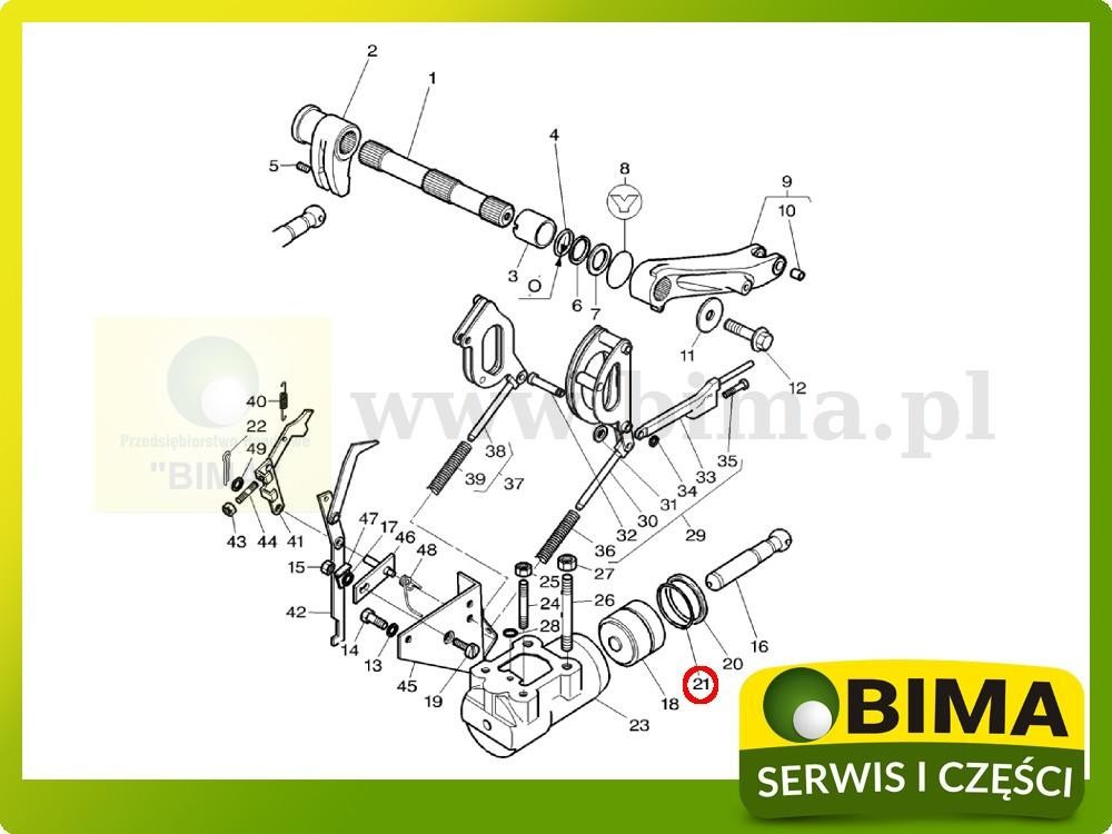 Oring tłoka podnośnika Massey Ferguson 253,260,2620 — zdjęcie 2